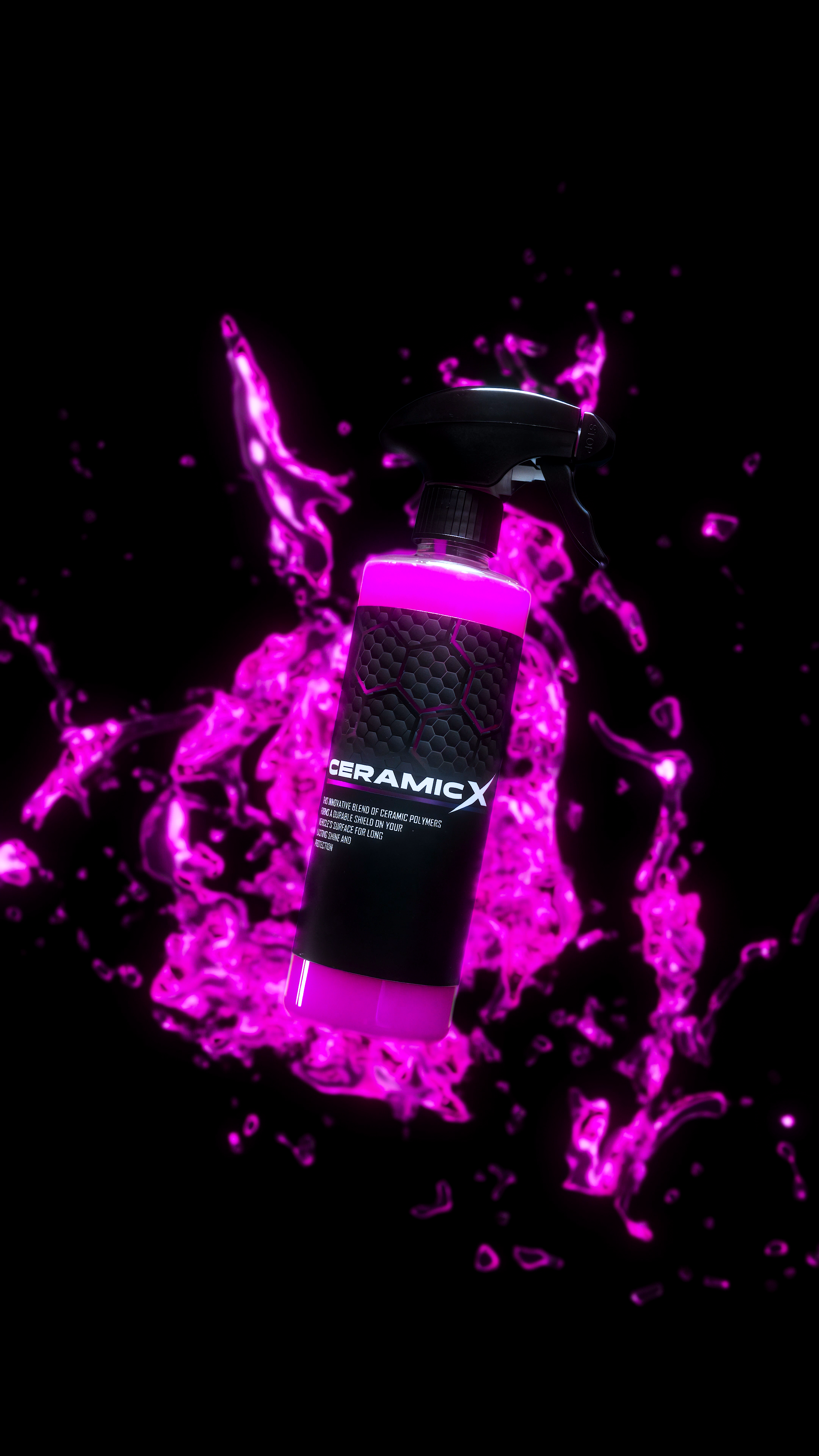 Ceramic X ceramic spray wax for long-lasting car paint protection against UV, dirt, and oxidation