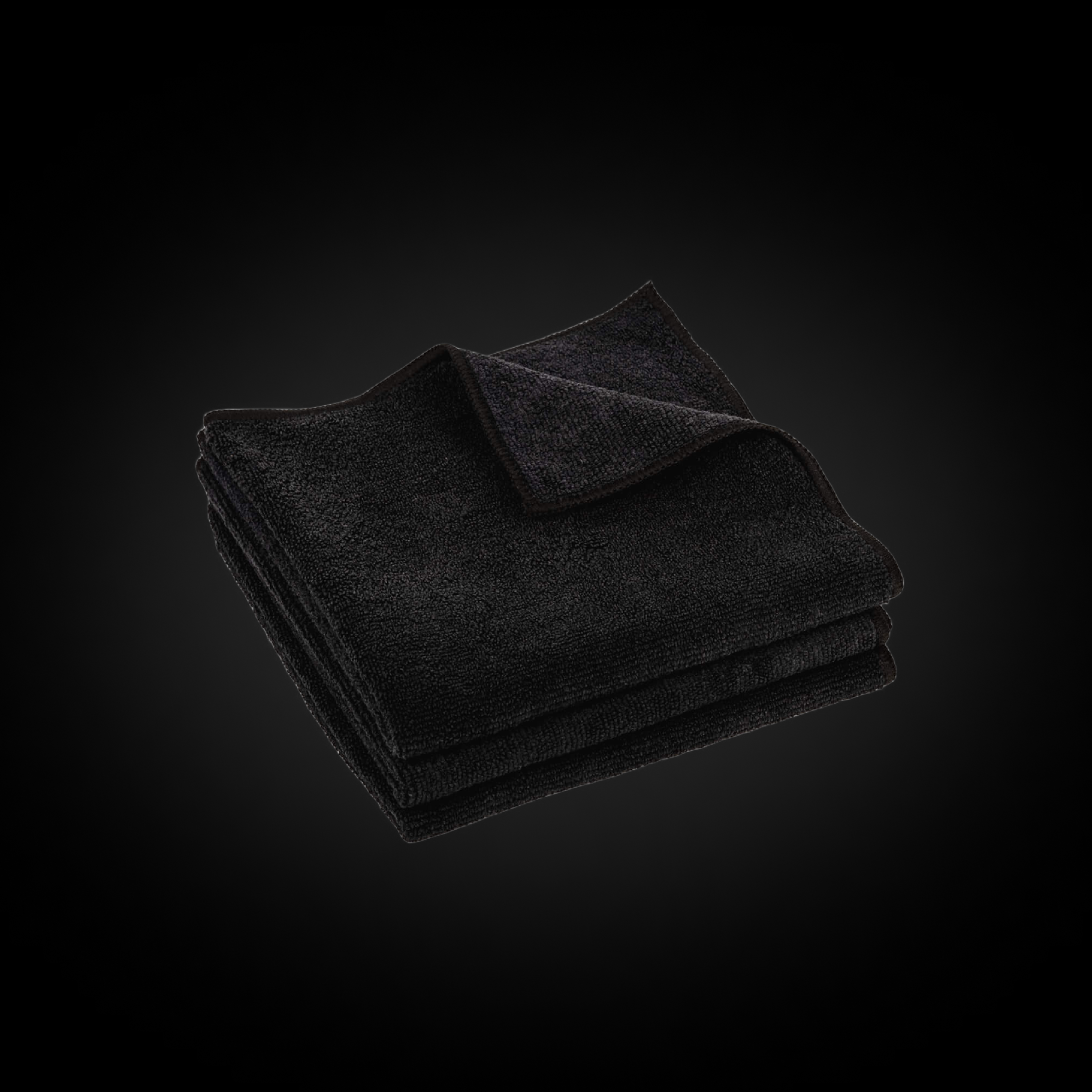 ProLabs premium black microfiber towel for car detailing – soft, lint-free, highly absorbent and streak-free finish